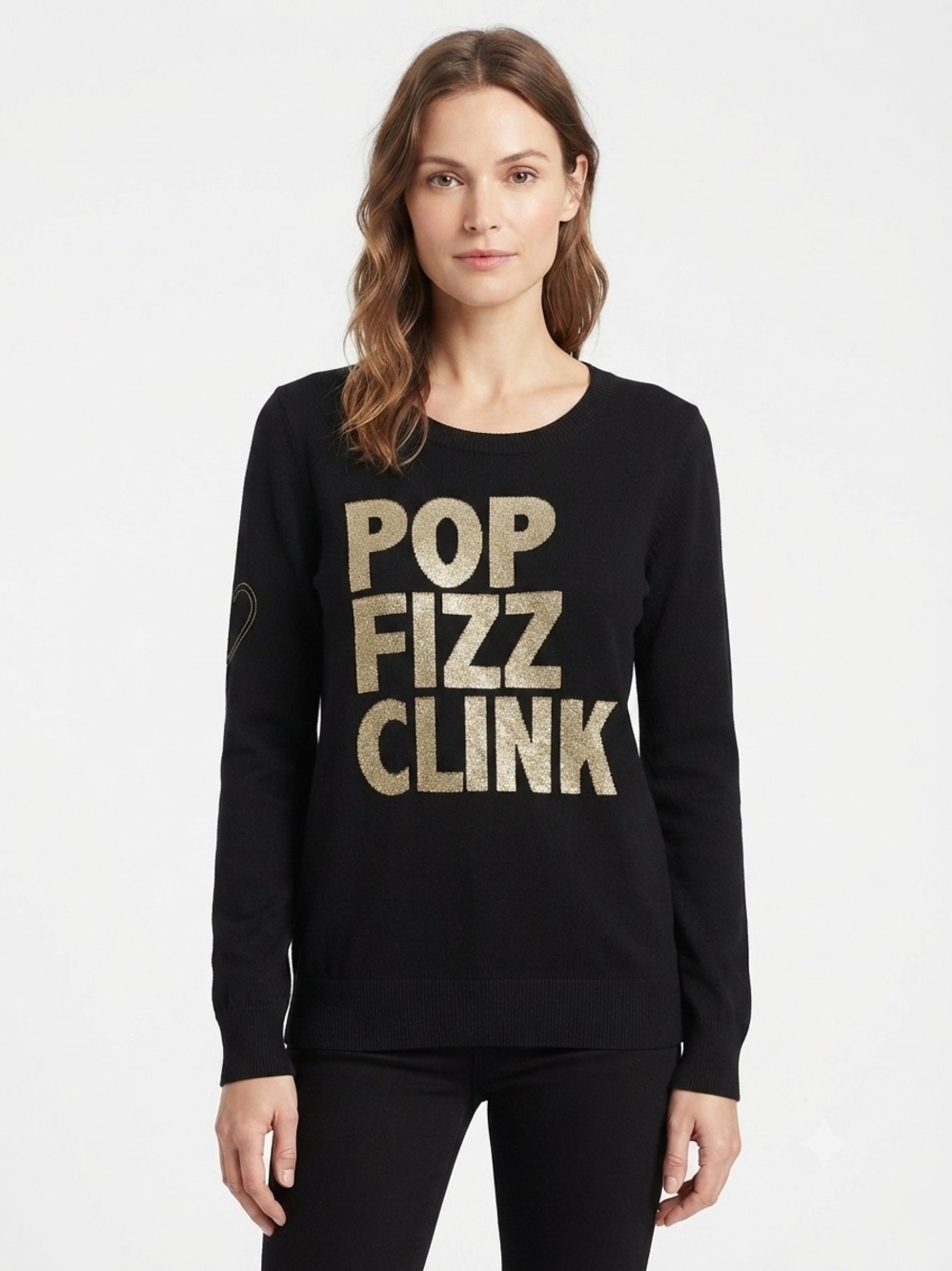 Chaser "POP FIZZ CLINK" Cotton Cashmere Sweater